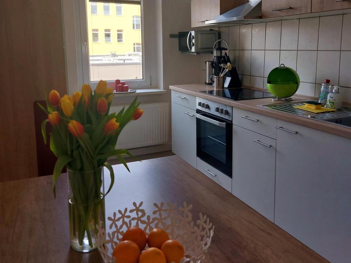 Schoene Zwei-Zimmer-Wohnung "W2" Mit 4 Einzelbetten Und Wlan In Zwenkau Bei Leipzig Im Neuseenland מראה חיצוני תמונה